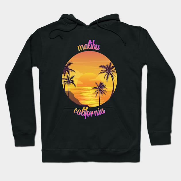 Malibu California Hoodie by kalponik